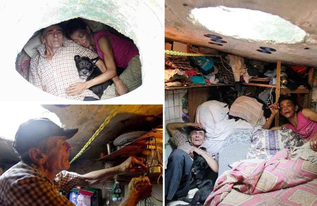 Tidak Punya Rumah, Tinggal di Selokan Selama 22 Tahun